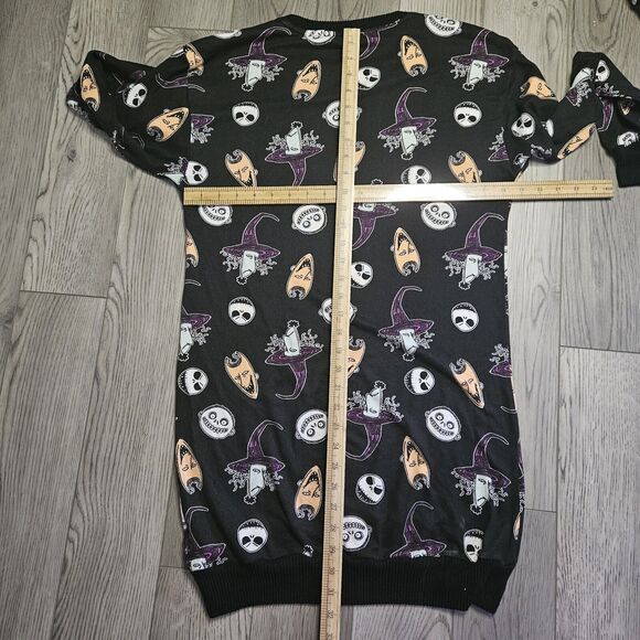 Disney Nightmare Before Christmas Women Long Sleeve Sleep Shirt Pajamas XS - Picture 3 of 6